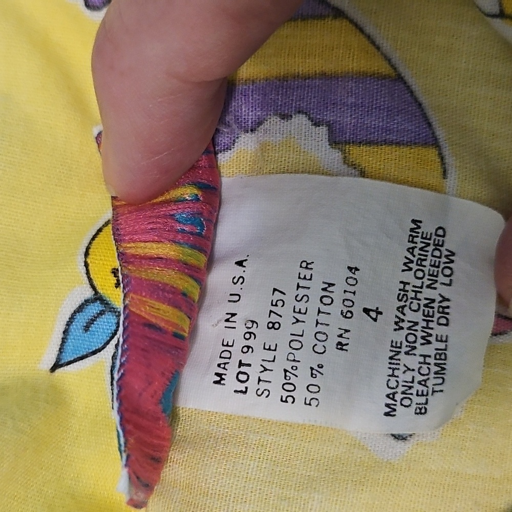 Vintage Noah's Ark toddler boy Shirt 4T Yellow EASTER - Picture 5 of 7